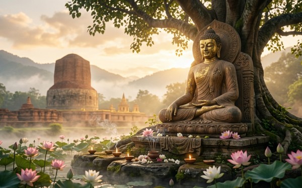 Les quatre nobles vérités - le premier discours de Bouddha